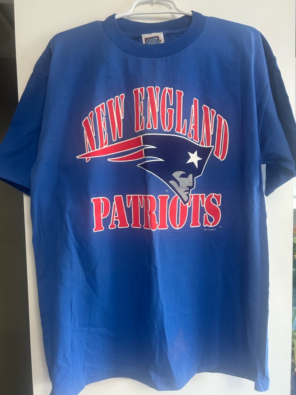 New England Patriots Blue Graphic Tee